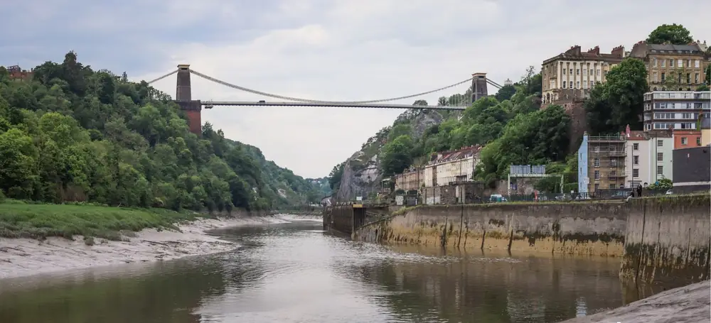 Bristol: the Clifton Suspension Bridge over the Avon Gorge